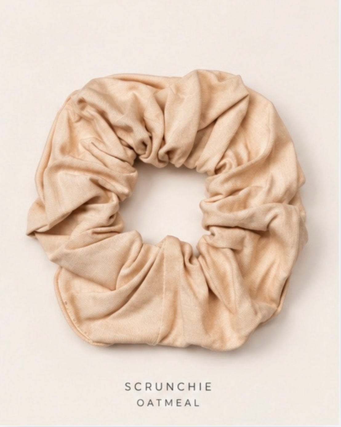 JUMSIE™ Bamboo Scrunchie – Oatmeal