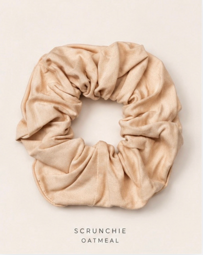 JUMSIE™ Bamboo Scrunchie – Oatmeal