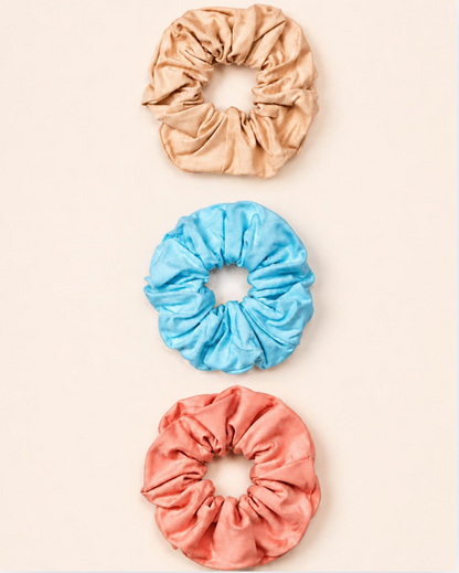 JUMSIE™ Bamboo Scrunchie 3-Pack – Kids